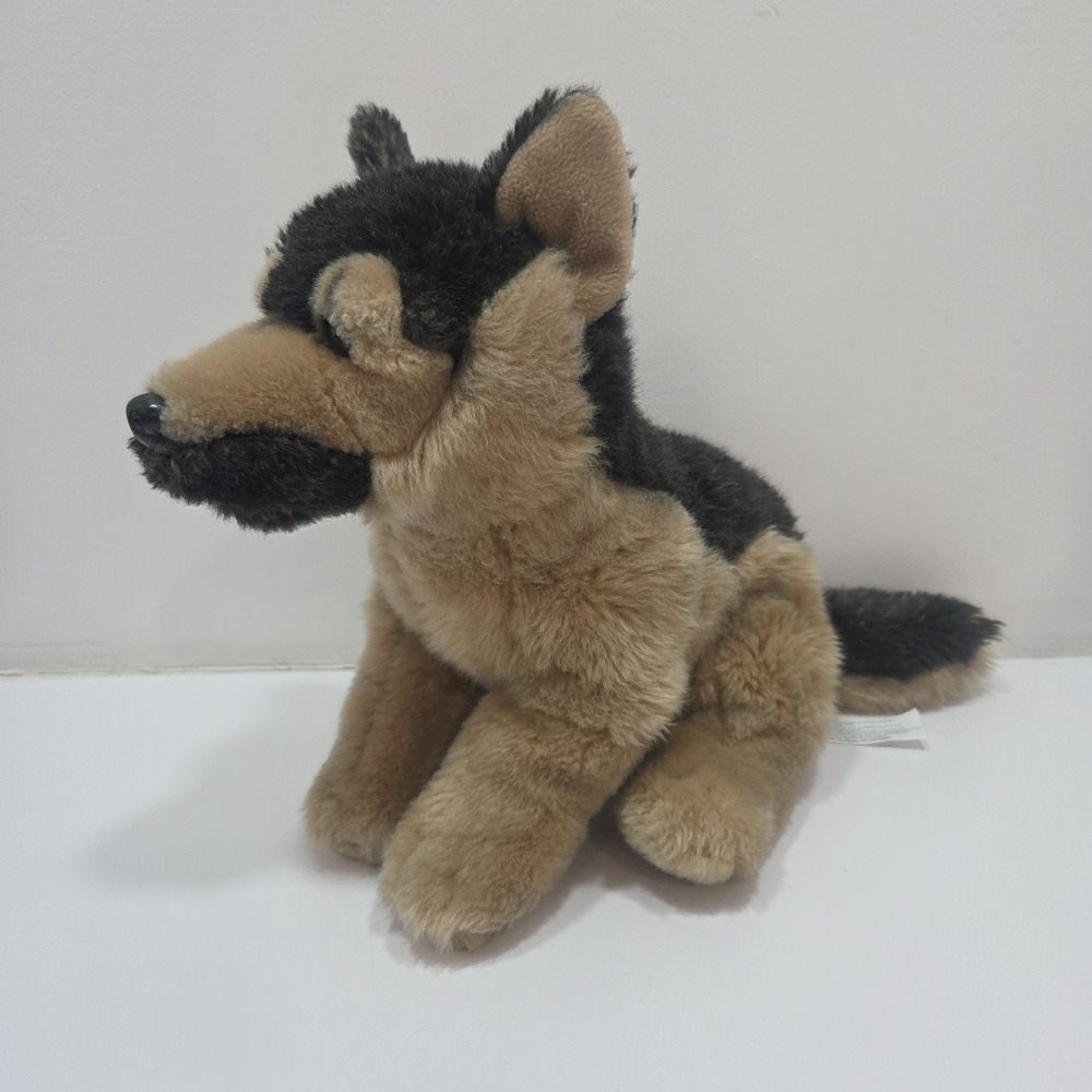 Toys R Us German Shepherd Plush Dog Puppy 10" Realistic